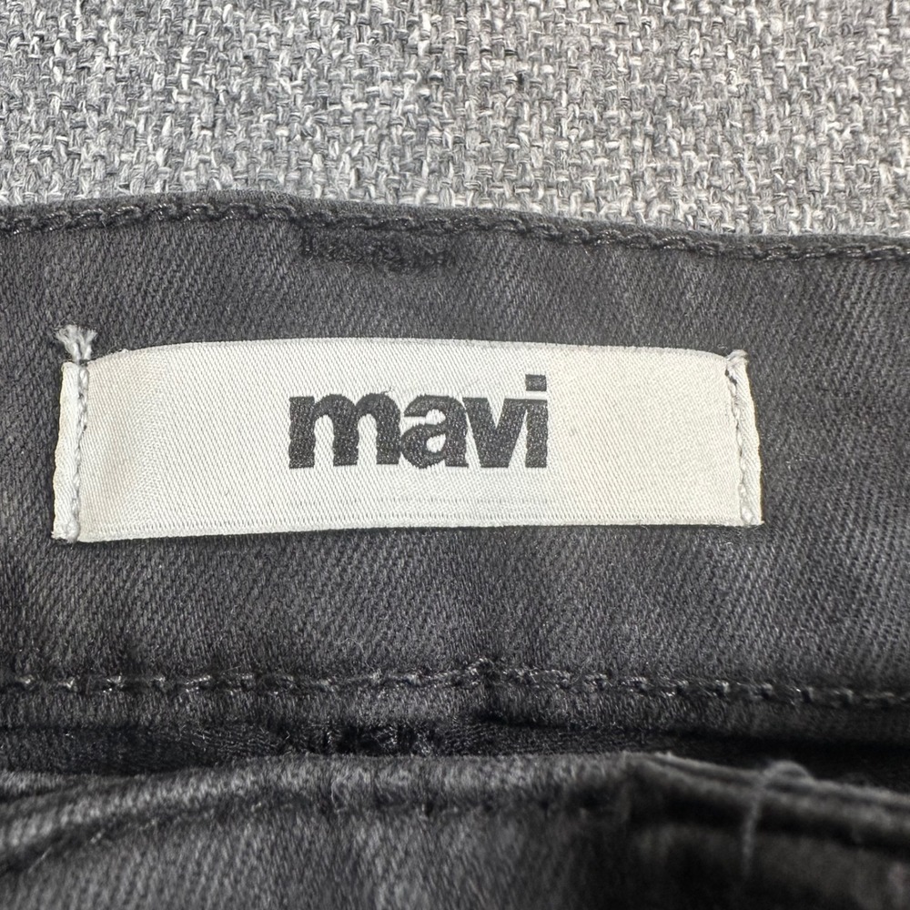 Mavi Jeans Womens 27/29 Shelia Black High-Rise Straight Leg Patch Pockets - Picture 4 of 12